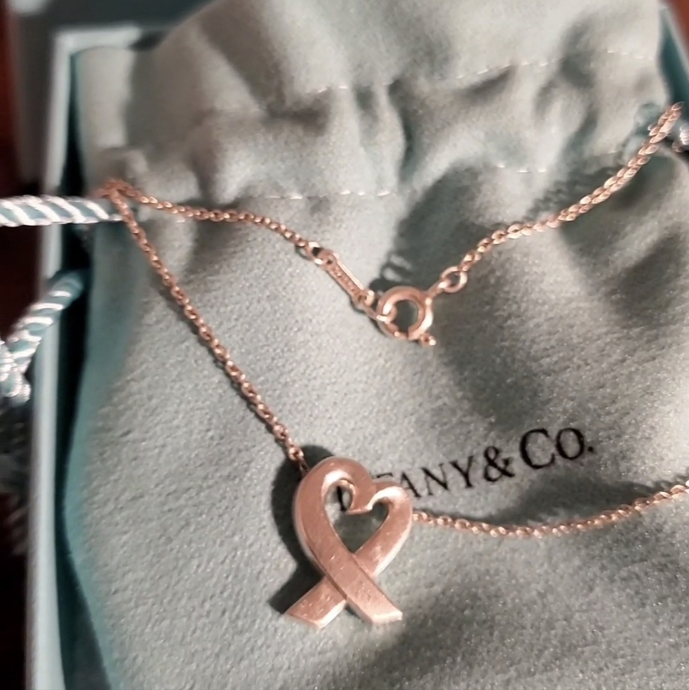 Tiffany Paloma Picasso Loving Heart Pendant Necklace Sterling Silver Luxury - Picture 11 of 17